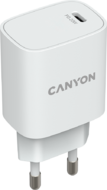 Canyon CNE-CHA20W02 PD 20W Input: 100V-240V, Output: 1 port charge: USB-C:PD 20W (5V3A/9V2.22A/12V1.67A) , Eu plug, Over- Voltage , over-heated, over-current and short circuit protection Compliant with CE RoHs,ERP. Size: 80*42.3*30mm, 55g, White
