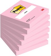 Post-it 654-PNK 76x76mm 6x100 lapos rózsaszín jegyzettömb