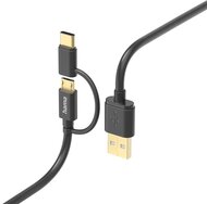 Hama 201533 FIC E3 micro USB/USB Type-C, 2in1, 1m adatkábel