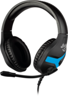 KONIX - MYTHICS PS4 Fejhallgató Nemesis Gaming Stereo Mikrofon, Fekete-Kék