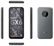 GIGASET GX6 okostelefon, 6,6", 5G, Bt5.2, NFC, 6GB/128GB, IP68 víz- és porálló, Dual SIM, Android 12, kivehető akku,szürke