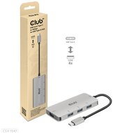 Club3D USB Gen2 Type-C - 10 Gbps sebességű 4 db USB Type-A adapter