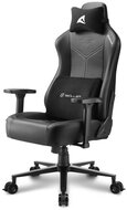 Sharkoon Gamer szék - Skiller SGS30 Black/White (állítható magasság; állítható kartámasz; szövet; acél talp; 130kg-ig)