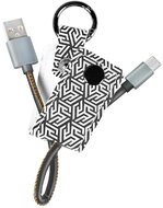 Logilink USB 2.0 Type-C kábel, C/M-USB-A/M, kulcstartó, 0,22 m