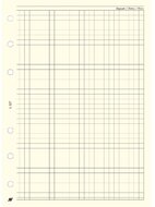 Kalendart Saturnus L327 négyzethálós lap gyűrűs naptár kiegészítő