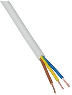 H05VV-F 3x1,5 mm2 100m Mtk fehér sodrott kábel