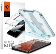 SPIGEN EZ FIT képernyővédő üveg 2db (2.5D, tokbarát, ultravékony, 0.2mm, 9H + segédkeret) ÁTLÁTSZÓ