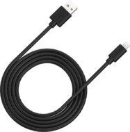 CANYON CNS-MFIC12B MFI C48 Lightning USB Cable for Apple (C48), round, PVC, 2M, OD:4.0mm, Power+signal wire: 21AWG*2C+28AWG*2C, Data transfer speed:26MB/s, Black. With shield , with CANYON logo and CANYON package. Certification: ROHS, MFI.