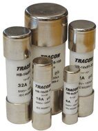 Tracon HBM-10X38-16 aM 10 db/csomag 16A 500V,100kA,10x38 hengeres biztosító