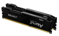 16GB 1600MHz DDR3 Kingston Fury Beast Black CL10 (2x8GB) (KF316C10BBK2/16)