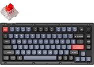 Keychron V1 RGB Frosted Black Knob USB angol Hot-swap K Pro Red mechanikus billentyűzet