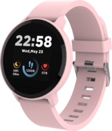 CANYON CNS-SW63PP Smart watch, 1.3inches IPS full touch screen, Round watch, IP68 waterproof, multi-sport mode, BT5.0, compatibility with iOS and android, Pink, Host: 25.2*42.5*10.7mm, Strap: 20*250mm, 45g