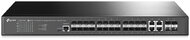 TP-LINK Switch 20x1000Mbps + 4xGigabit SFP kombó + 4x10G SFP+ + 1xkonzol port, Menedzselhető, TL-SG3428XF