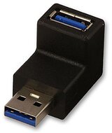 LINDY Adapter USB A 3.2 90°, F-F, fel