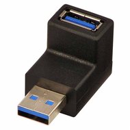 LINDY Adapter USB A 3.2 90°, F-F, le