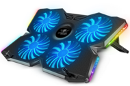 Spirit of Gamer Notebook Hűtőpad 17"-ig - AIRBLADE 500 RGB (25dB; 4x12cm, RGB, 2xUSB2.0)