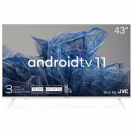 KIVI 43" 43U750NW - UHD, Android TV 11, White, 3840x2160, 60 Hz, Sound by JVC, 2x12W, 53 kWh/1000h , BT5.1, HDMI ports 4, 24 months