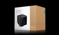 DeepCool CPU Cooler - AK620 ZERO DARK (28 dB; max, 117,21 m3/h; 4pin csatlakozó, 6 db heatpipe, 2x12cm, PWM)