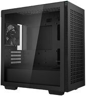 DeepCool Számítógépház - CH370 (fekete, ablakos, 1x12cm ventilátor, Mini-ITX / Mico-ATX, 2xUSB3.0)
