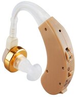 AXON hallókészülék (fül mögötti vezeték nélküli, hangerőszabályzó, hallást javító, 2db AG13 elemmel!) BÉZS