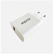 APPROX Telefon töltő - USB Type-C, 18W gyorstöltő, Fehér + 1m USB Type-C kábel, Fehér