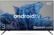 KIVI 40" FHD, Google Android TV, Black, 1920x1080, 60 Hz, , 2x8W, 41 kWh/1000h , BT5, HDMI ports 3, 24 months