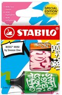 Stabilo BOSS MINI by Snooze One 3 db-os (zöld/pink/narancs) szövegkiemelő készlet
