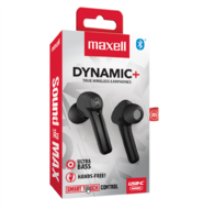 MAXELL TWS fülhallgató, DYNAMIC+ earbuds, bluetooth 5.3, fekete