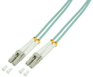Logilink Fiber duplex patch kábel, OM3, 50/125 , LC-LC, aqua, 2 m