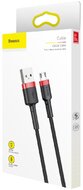 Baseus Cafule CAMKLF-B91 Micro-USB kábel, 2.4A, 1m, piros-fekete