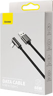 Baseus Legend Series derékszögű USB-C gyorstöltő kábel CATCS-C01, 66W, 2m, fekete
