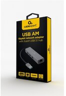 GEMBIRD Cablexpert átalakító USB 3.1 - Gigabit Ethernet 1000Mbps USB-A 3 portos