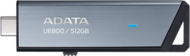 ADATA 128GB UE800 Pendrive (USB3.2 Type-C, R/W: 1000/550 MB/s,Ezüst) - AELI-UE800-128G-CSG