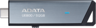 ADATA 256GB UE800 Pendrive (USB3.2 Type-C, R/W: 1000/950 MB/s, Ezüst) - AELI-UE800-256G-CSG