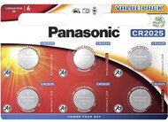 Panasonic CR2025 3V lítium gombelem 6db/csomag