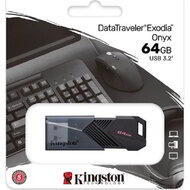 Kingston 64GB DataTraveler Exodia Onyx USB 3.2 Gen 1 pendrive fekete - DTXON/64GB
