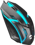 Everest Gamer Egér - SM-G62 (1000 DPI, 3 gomb, 1,35m kábel, optikai, fekete, RGB LED)