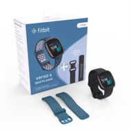 Fitbit Versa 4 Sports Pack- extra karpánttal (Kék és Fekete)