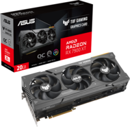Asus AMD Radeon RX 7900XT 20GB GDDR6 TUF Gaming OC Edition HDMI 3xDP - TUF-RX7900XT-O20G-GAMING