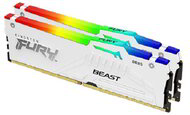 Kingston 64GB 6000MHz DDR5 Beast White RGB AMD EXPO CL36 (Kit of 2x32GB) - KF560C36BWEAK2-64