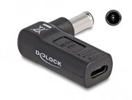 Delock Laptop töltőkábel adapter USB Type-C anya - Sony 6,0 x 4,3 mm apa 90° fokban hajlított