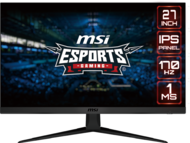 MSI 27" G2712 Esport Gaming - IPS panel 1920x1080 16:9 170Hz 1ms 1100:1 250cd 2xHDMI DP