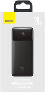 Baseus PPBD050401 Bipow kijelzős 30.000mAh, 20W, fekete (Micro-USB kábel, 25cm)