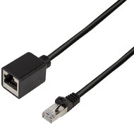 LogiLink Patch kábelhosszabbító prémium, Cat.6A, S/FTP, fekete, 5 m