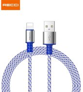 RECCI RTC-N33L Lightning-USB szövet kábel - 2m