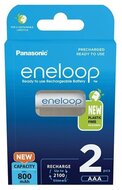 Panasonic Eneloop BK-4MCDE/2BE AAA 800mAh mikro ceruza akku 2db/csomag