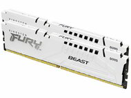 Kingston 32GB 5200MHz DDR5 Fury Beast White XMP Kit 2x16GB CL40 DIMM - KF552C40BWK2-32