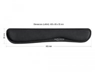 Delock Fekete csuklótámasz billentyuzethez vagy laptophoz