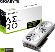 Gigabyte GeForce RTX 4070 12GB GDDR6X AERO OC 12G HDMI 3xDP - GV-N4070AERO OC-12GD
