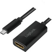 Logilink USB 3.2 (Gen 2) adapter, C/M HDMI A/F-re, 4K/60Hz, fekete, 0,15m